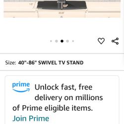 Universal Tv Stand Up To 75 Inches,  Can Deliver For Xtra $5