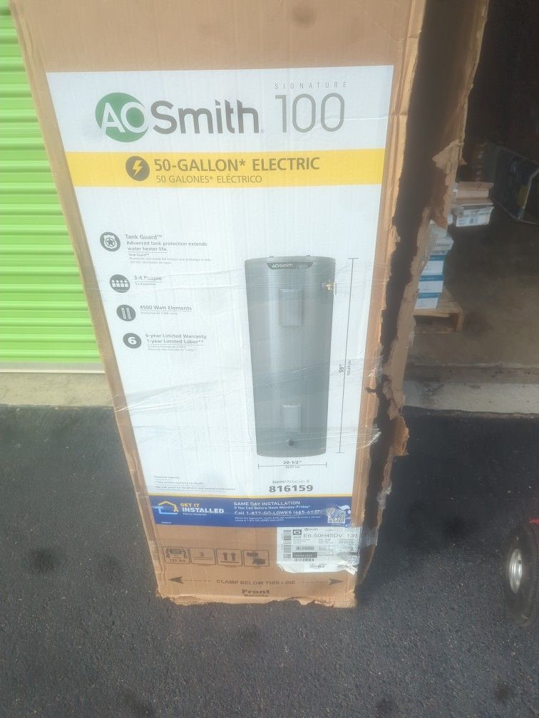 Hot Water Heater 50 To Gal New $365