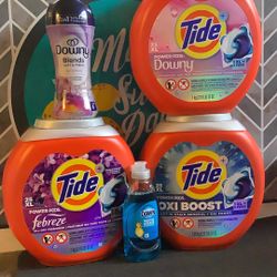 3-25Xl Tide pods 1-scent Booster 8.3oz 1-Dawn 5.3oz All For $40