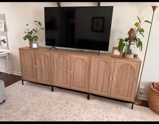 Sideboard cabinet storage set of 3
