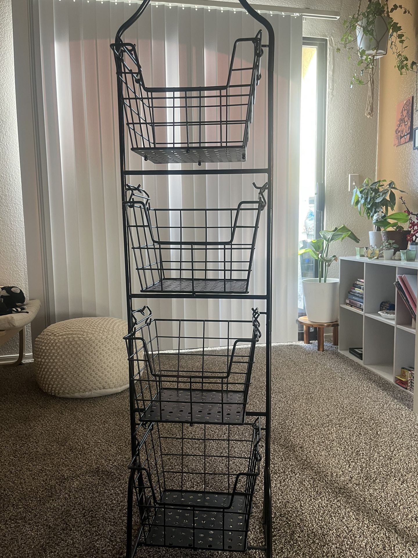 4 Tiered Hanging Basket Storage