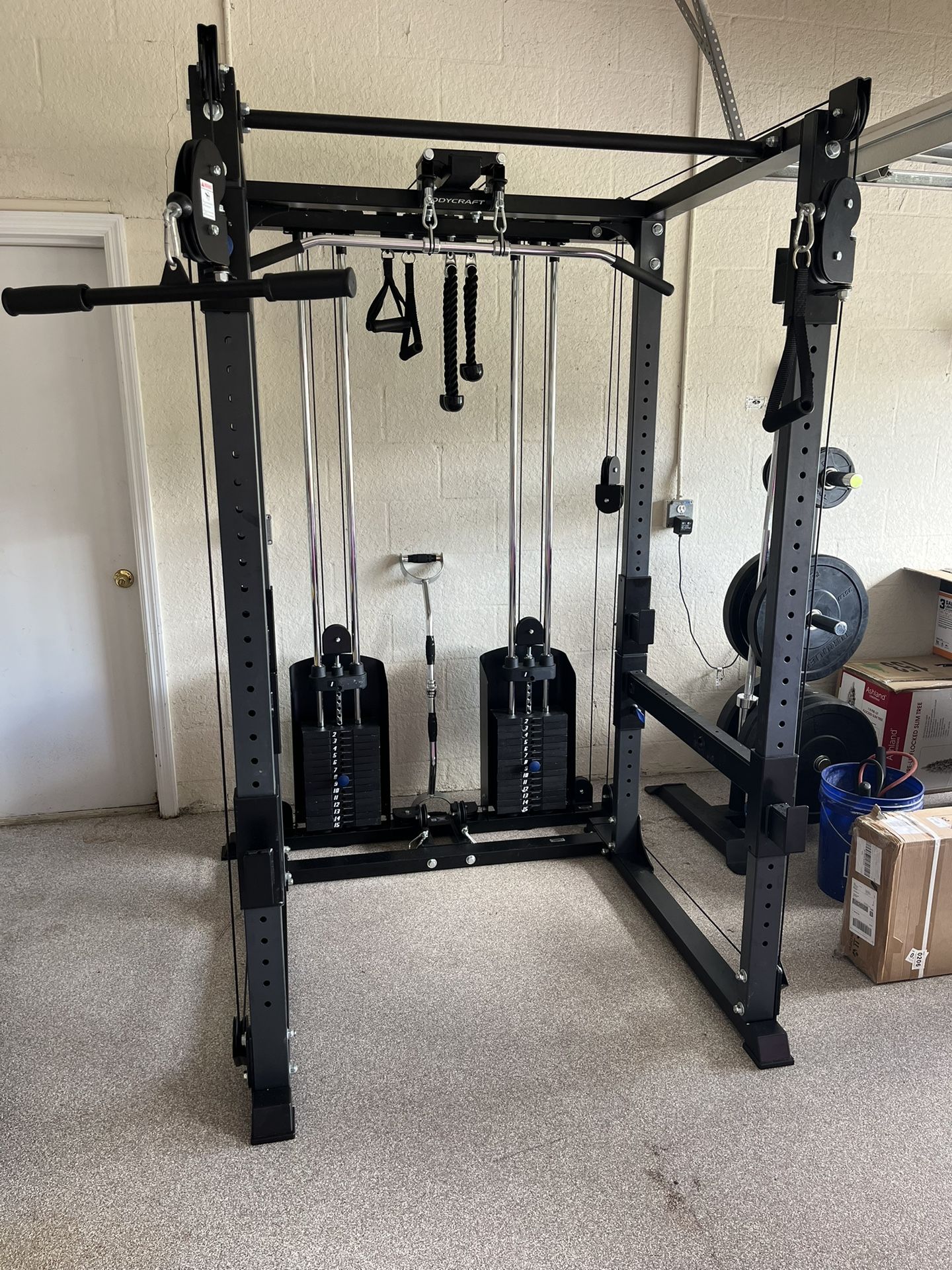 Power Rack/Functional Trainer - Leg Press/Hack Squat - Bumper Plates