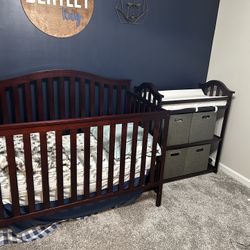 Crib & Changing Table Nursery Set 