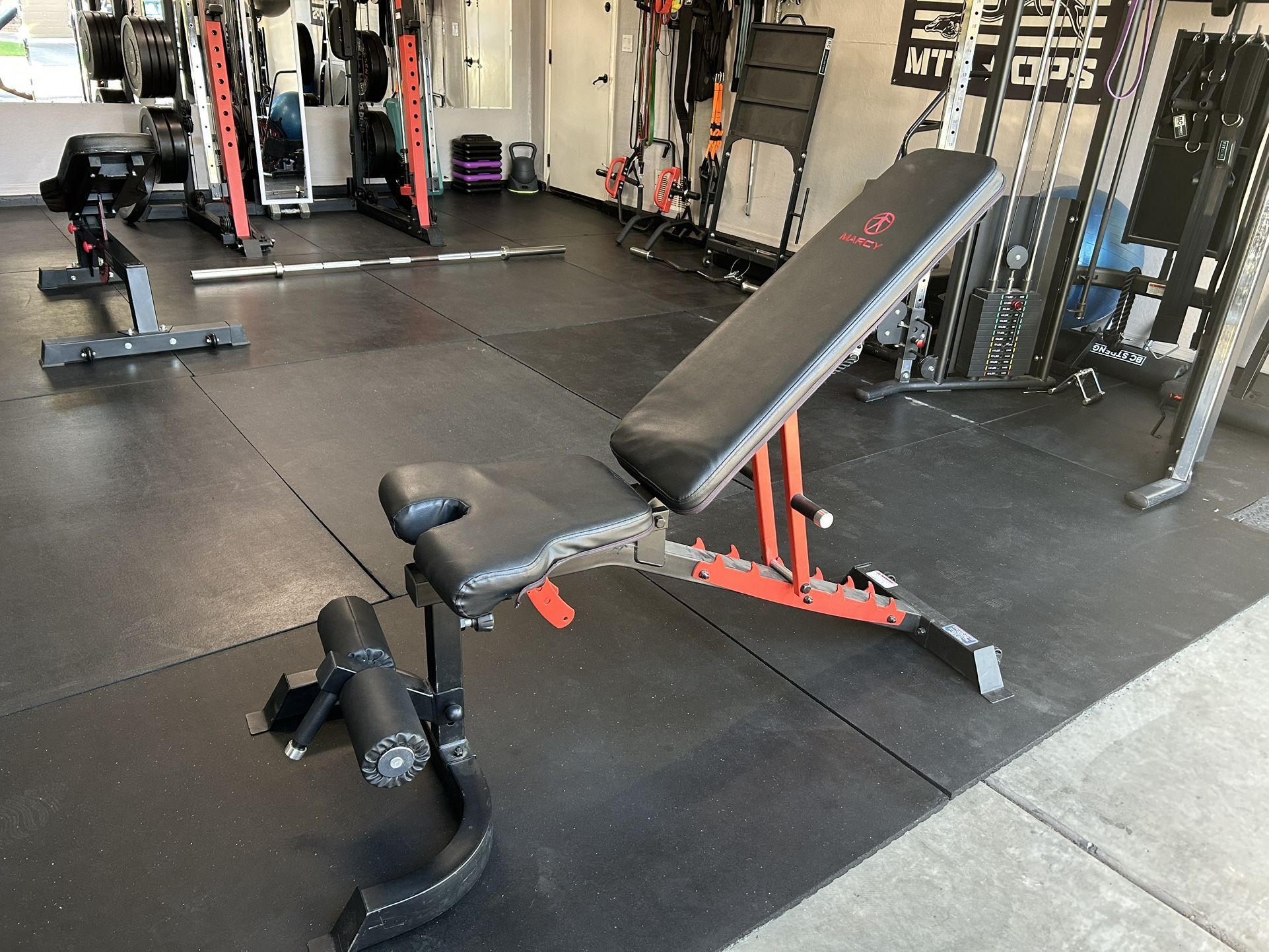 Marcy Adjustable Incline Bench/preacher Curl