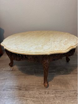 Coffee table marble top