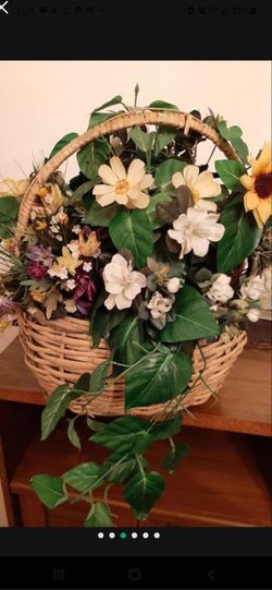 Beautiful Large  floral basket