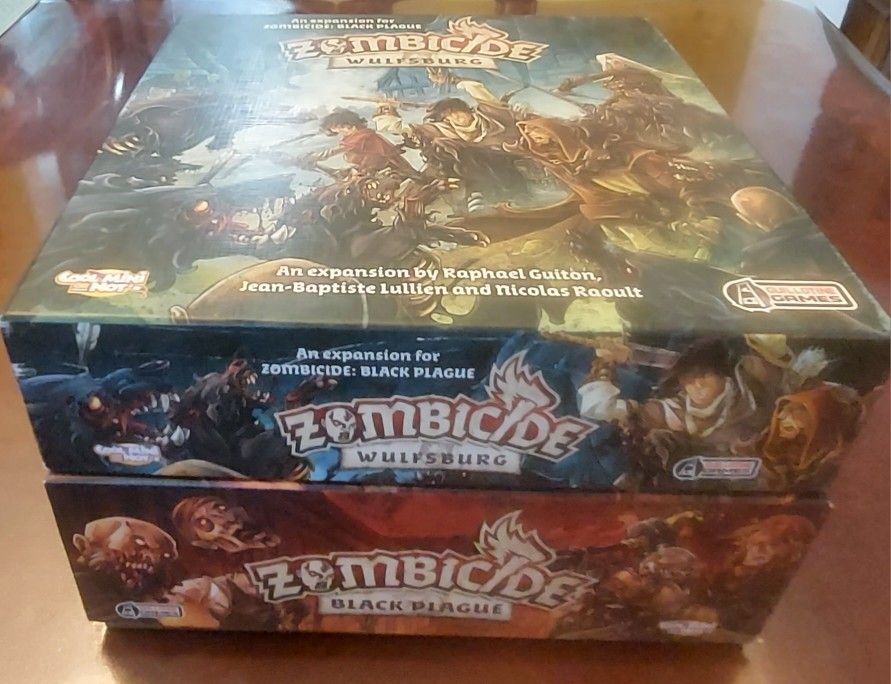 Zombicide Black Plague Board Game With Wulfsburg Expansion