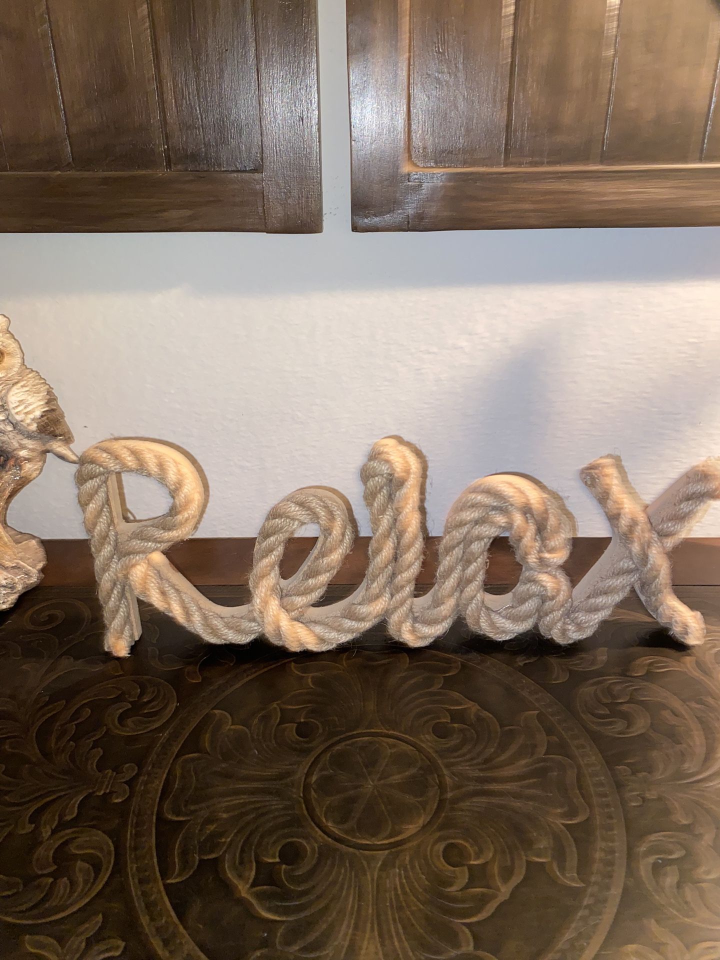 Relax Nautical Beach Rope Decor