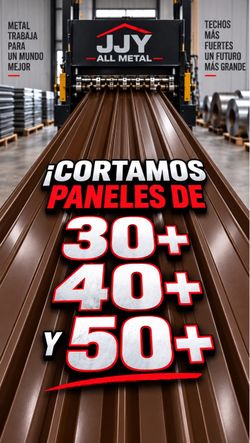 Metal Roofing Panels — 30, 40 & 50 ft Lengths