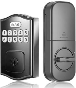Keyless Entry Door Lock, Smart Deadbolt with Keypad, Electronic Deadbolt with 200 User Codes & 4 Backup Keys, Auto-Lock Smart Door Lock for Front Door