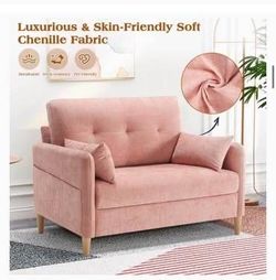 New Compact Loveseat sofa , Pink