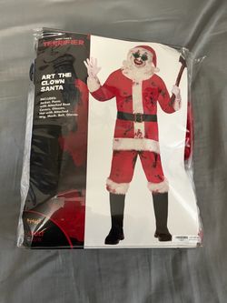 Terrifier Art the Clown Santa Costume Adult L/XL