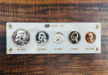 1957 Franklin Half Dollar Proof Coin Set.