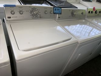 Maytag top load washer and electric dryer set working perfectly