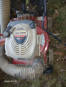 Craftsman 6.0 HP Gas Lawn Mower with leaf and brush volume hose