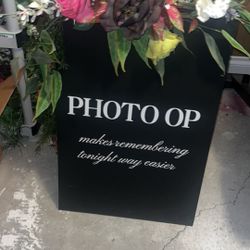 Photo Op Wooden Sign 