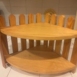 Wood 2 Tier Shelf