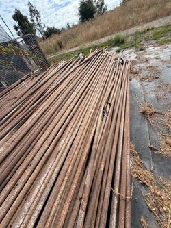 Rusty Steel Pipe Lot – Long Carbon Steel Irrigation / Structural Pipe – As-Is OBO