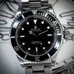 Rolex Submariner 2-Liner 14060 Recently Serviced Excellent Condition 