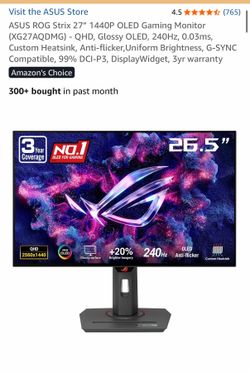 OLED 1440p 240hz gaming monitor