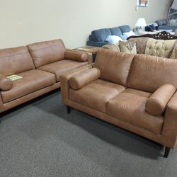 New Modern Sofa And Loveseat Set