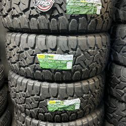 LT35X12.50R20 TBB RT 4 NEW TIRES INSTALLED AND BALANCED