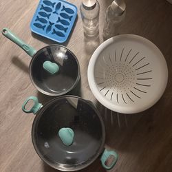 Assortment of kitchen items (Greenlife pot and pan, etc.) - please read description!