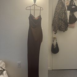 windsor brown slit dress!