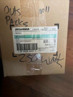 24 New Sylvania METALARC M250/U 250W Metal Halide Bulbs E39 Mogul Base M58/E NOS