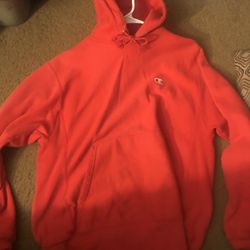Red Champion Hoodie 