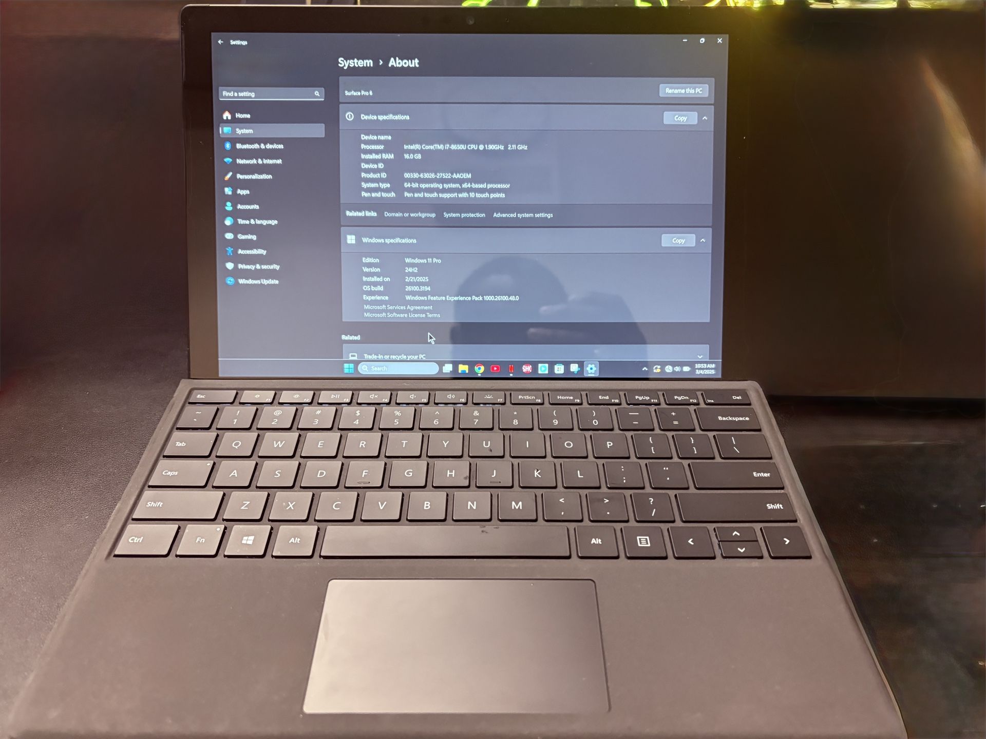Microsoft Surface Pro 6 Tablet/Laptop