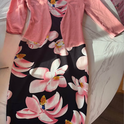 Floral Midi Dress  – Spring Dress