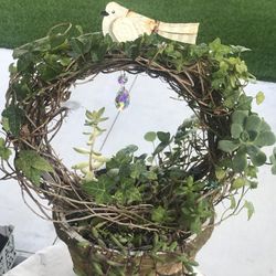 $14 Round Wreath  Potted plant
