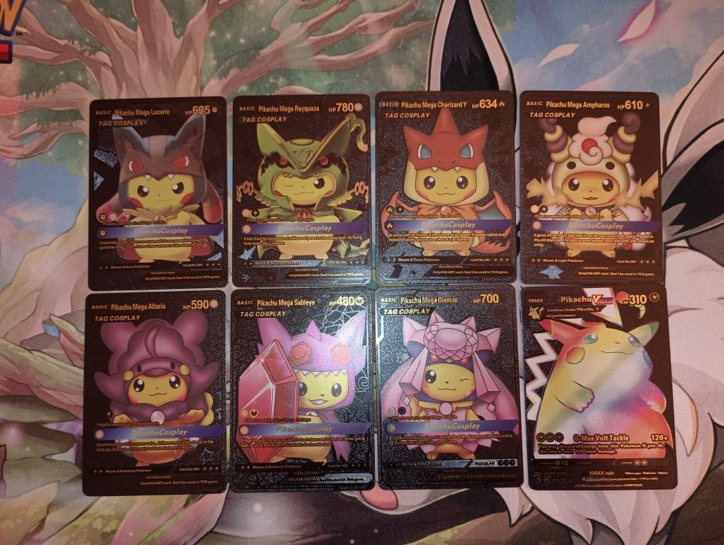 Fan Made Pokemon Cards Poncho Pikachu Cards