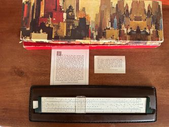 Vintage Keuffel & Esser K-12 Prep Slide Rule Model 681892 Collectible