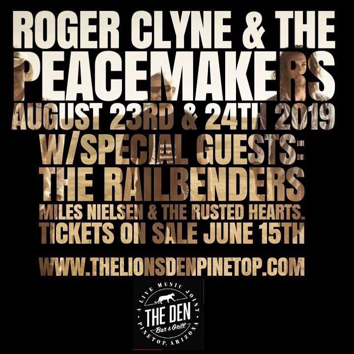 Roger Clyne SATURDAY 8/24 tickets, Pinetop-Lakeside