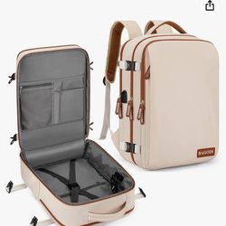 Travel Laptop Backpack,15.6 Inch Flight Approved Carry on Backpack,Waterproof Large 40L Hiking Backpack Casual Daypack (Khaki) $20