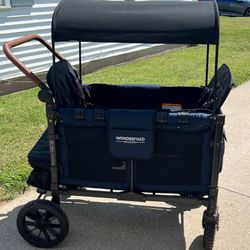 Wonderfold(W4)~luxe~kids~4seats/4kids~Luxury~Wagon~with~canopy