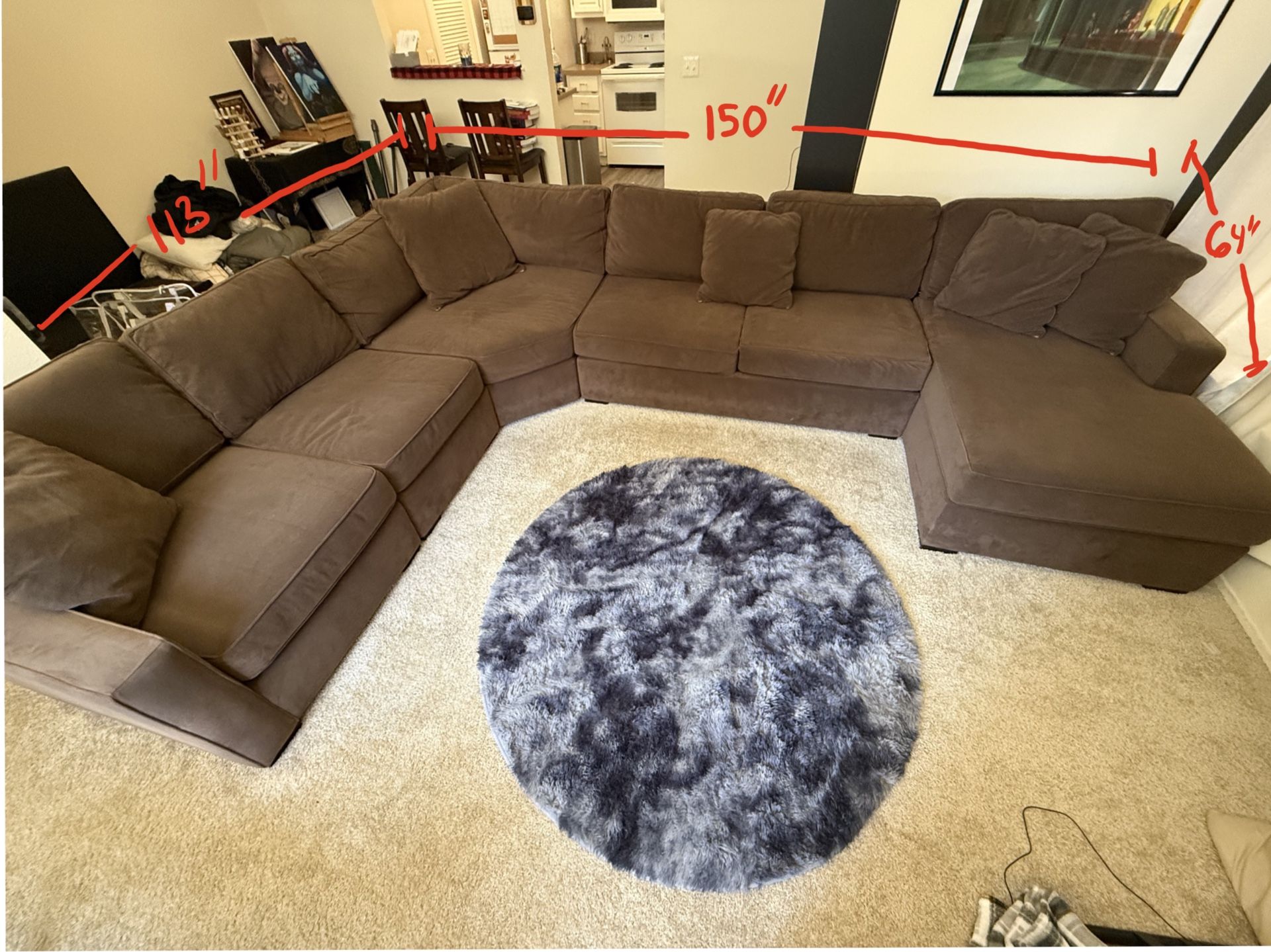 Large U Shaped Sectional