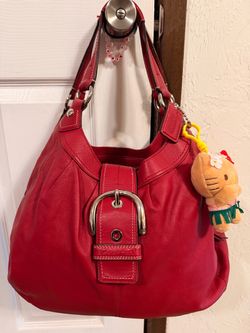 Vintage Coach Soho Lynn Pleated Leather Hobo Bag