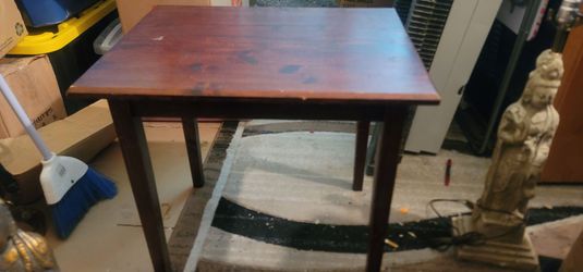 Medium size wood side table