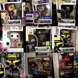 Funko Pops! exclusives! New! 