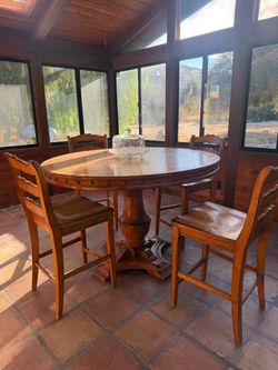 Dining table with chairs