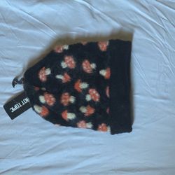 Fuzzy Mushroom Beanie