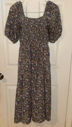 Floral Smocked Midi Dress