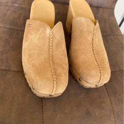 UGG High Sandals Suede Leather 