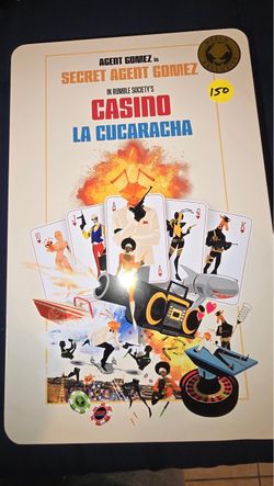 Mezco Exclusive Secret Agent Gomez Casino La Cucaracha Poster