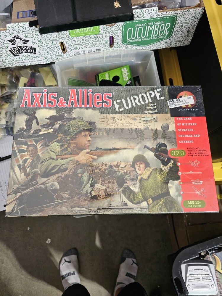 Axis and & Allies Europe Board Game Avalon Hill Sealed