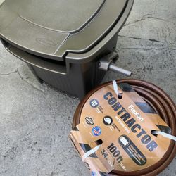 New 100ft 3/4” Contractor Hose with Hose Reel