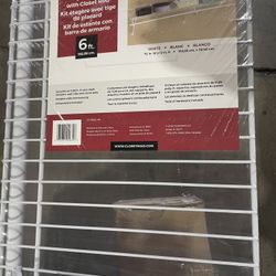 ClosetMaid SuperSlide White Steel Wire Closet Shelf Kit With Closet Rod